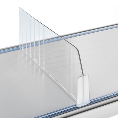 Vakverdeler "Flexibel" met midden stop, transparant 120 mm