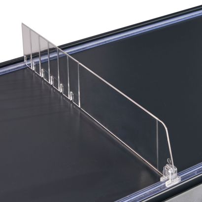 Vakverdeler "Flexibel" zonder goederenstop, transparant 60 mm | 335 mm