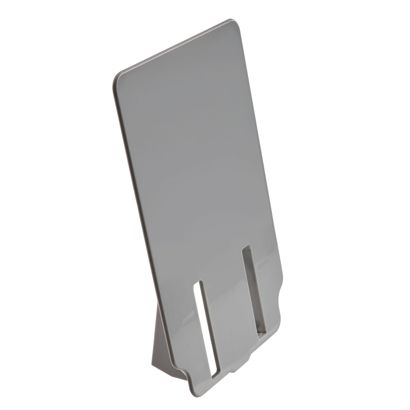 Verbreding voor schuifstandaard, 80 x 130 mm, grijs 
