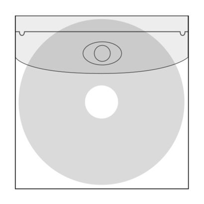 CD-hoesjes, zelfklevend met klep 