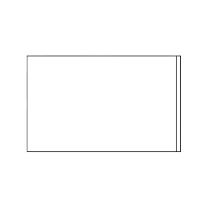 Insteekhoezen/Rugvensters, korte zijde geopend 40 x 64 mm