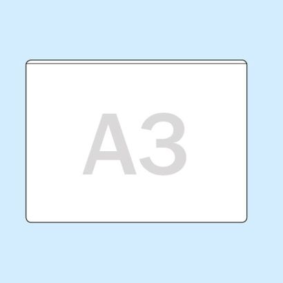 Insteekhoezen, zelfklevend A3  | lange zijde  | zonder vulcapaciteit  | PP 
