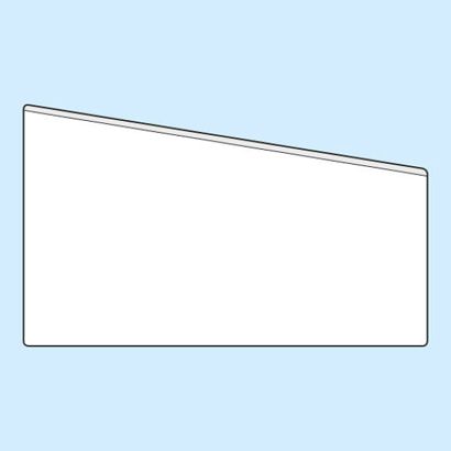 Insteekhoezen, zelfklevend 155 x 90/65 mm  | lange zijde  | zonder vulcapaciteit  | PP 
