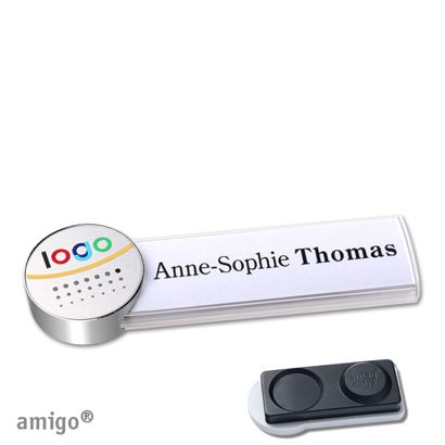 Naambadges amigo® alu-print magneet null | smag® magneet, extra sterk | null | null | null
