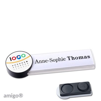 Naambadges amigo® alu-print magneet null | smag® magneet, extra sterk | null | null | null