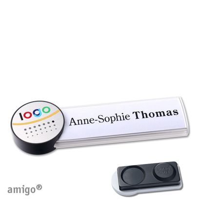 Naambadges amigo® alu-print magneet null | smag® magneet, extra sterk | null | null | null
