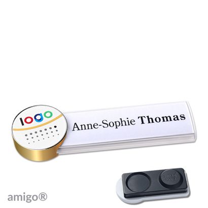 Naambadges amigo® alu-print magneet null | smag® magneet, extra sterk | null | null | null