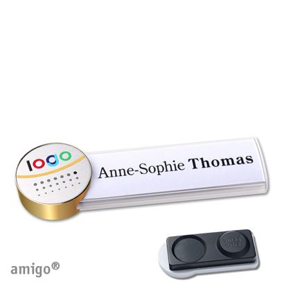 Naambadges amigo® alu-print magneet null | smag® magneet, extra sterk | null | null | null