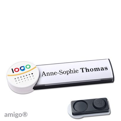 Naambadges amigo® alu-print magneet null | smag® magneet, extra sterk | null | null | null