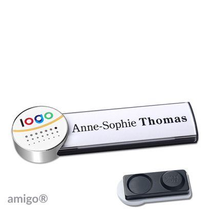 Naambadges amigo® alu-print magneet null | smag® magneet, extra sterk | null | null | null