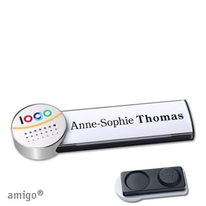 Naambadges amigo® alu-print magneet null | smag® magneet, extra sterk | null | null | null
