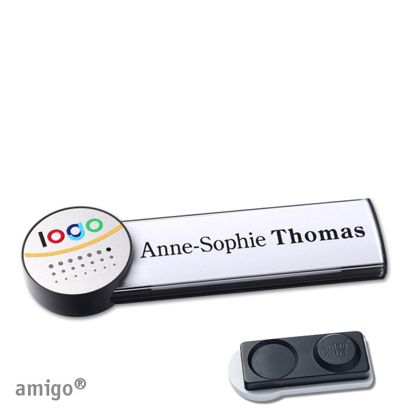 Naambadges amigo® alu-print magneet null | smag® magneet, extra sterk | null | null | null