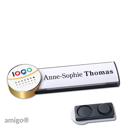 Naambadges amigo® alu-print magneet null | smag® magneet, extra sterk | null | null | null