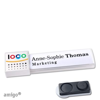 Naambadges amigo® alu-print magneet null | smag® magneet, extra sterk | null | null | null