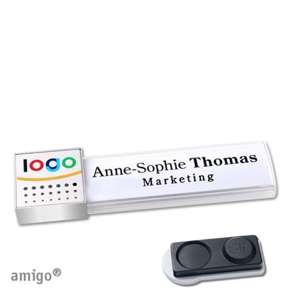 Naambadges amigo® alu-print magneet null | smag® magneet, extra sterk | null | null | null