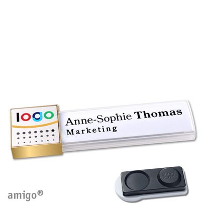 Naambadges amigo® alu-print magneet null | smag® magneet, extra sterk | null | null | null