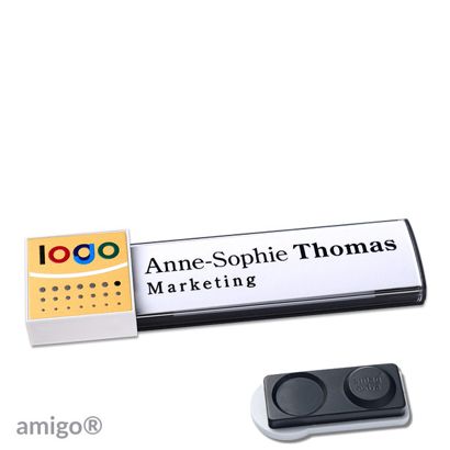 Naambadges amigo® alu-print magneet null | smag® magneet, extra sterk | null | null | null