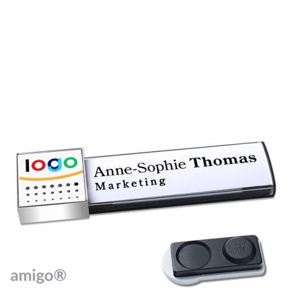 Naambadges amigo® alu-print magneet null | smag® magneet, extra sterk | null | null | null