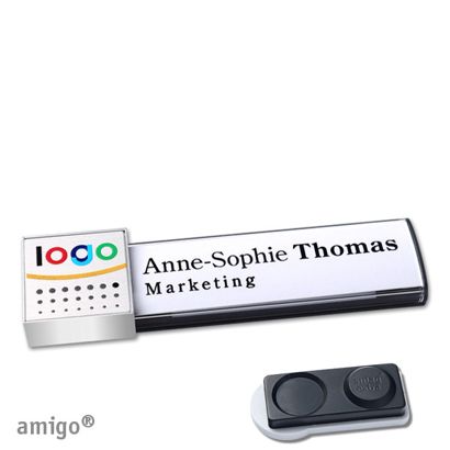 Naambadges amigo® alu-print magneet null | smag® magneet, extra sterk | null | null | null