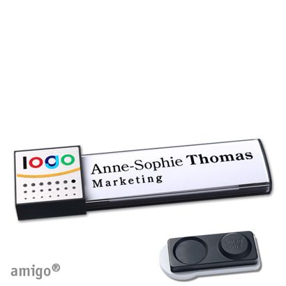 Naambadges amigo® alu-print magneet null | smag® magneet, extra sterk | null | null | null