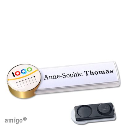 Naambadges amigo® doming magneet null | smag® magneet, extra sterk | null | null