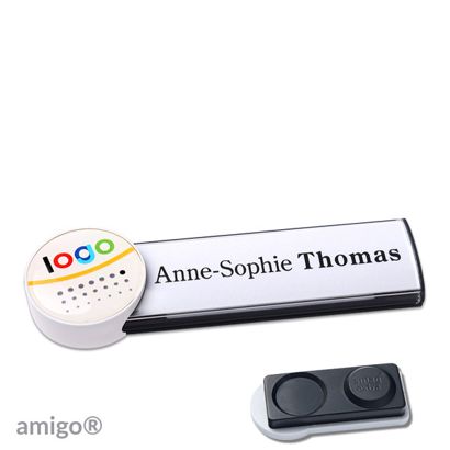Naambadges amigo® doming magneet null | smag® magneet, extra sterk | null | null