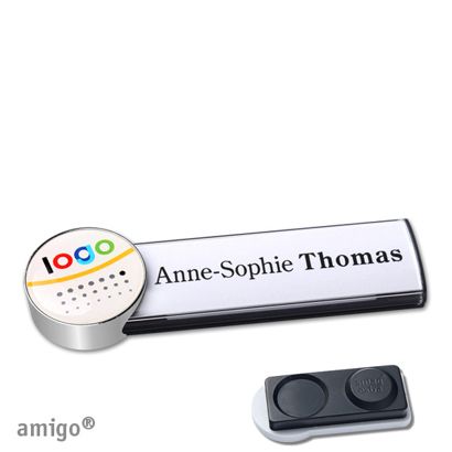 Naambadges amigo® doming magneet null | smag® magneet, extra sterk | null | null