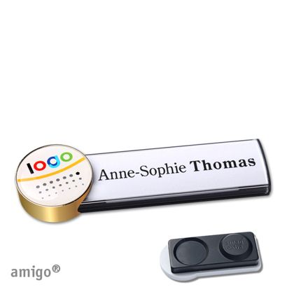 Naambadges amigo® doming magneet null | smag® magneet, extra sterk | null | null