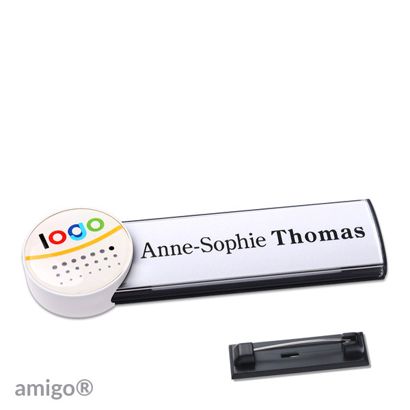 Naambadges amigo® doming roestvrij stalen pin null | null | null