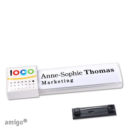 Naambadges amigo® doming roestvrij stalen pin null | null | null