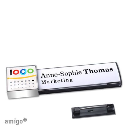 Naambadges amigo® doming roestvrij stalen pin null | null | null
