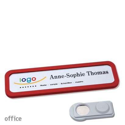 Naambadges office quick-print magneet smag® magneet | null | 75 x 17 mm