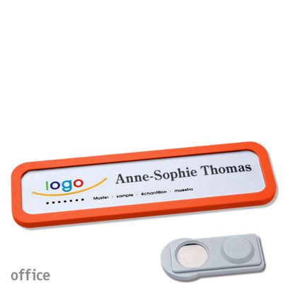 Naambadges office quick-print magneet smag® magneet | null | 75 x 17 mm