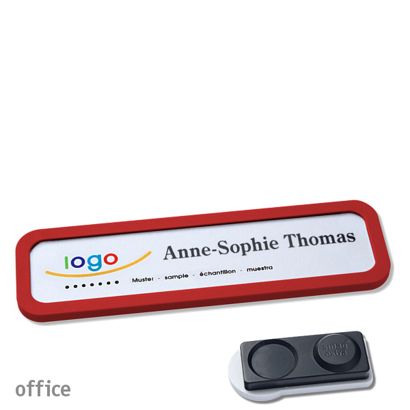 Naambadges office quick-print magneet smag® magneet, extra sterk | null | 75 x 17 mm