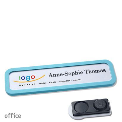 Naambadges office quick-print magneet smag® magneet, extra sterk | null | 75 x 17 mm