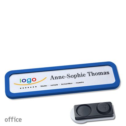 Naambadges office quick-print magneet smag® magneet, extra sterk | null | 75 x 17 mm