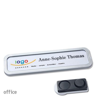Naambadges office quick-print magneet smag® magneet, extra sterk | null | 75 x 17 mm