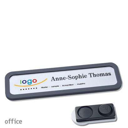 Naambadges office quick-print magneet smag® magneet, extra sterk | null | 75 x 17 mm