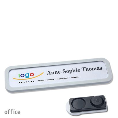 Naambadges office quick-print magneet smag® magneet, extra sterk | null | 75 x 17 mm