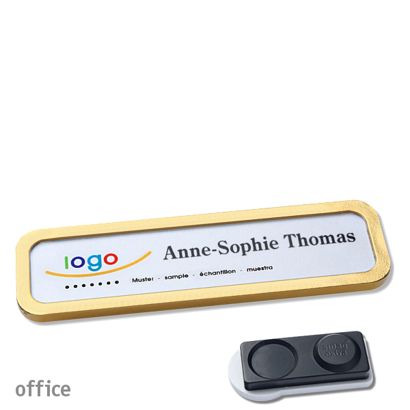 Naambadges office quick-print magneet smag® magneet, extra sterk | null | 75 x 17 mm