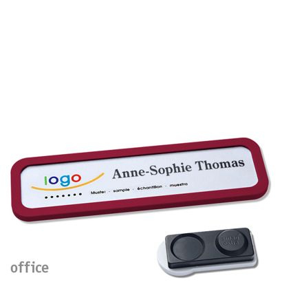 Naambadges office quick-print magneet smag® magneet, extra sterk | null | 75 x 17 mm