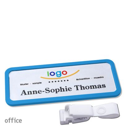 Naambadges office quick-print Ophangclip Ophangclip metaalvrij | null | 75 x 27 mm