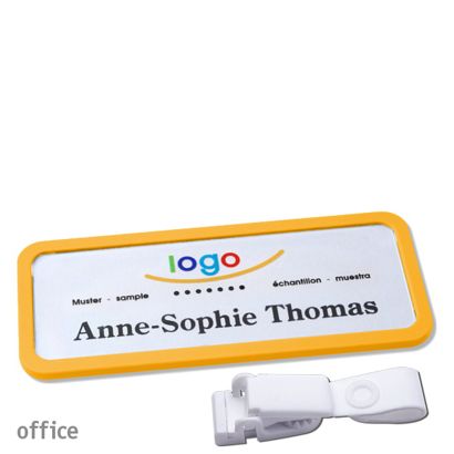 Naambadges office quick-print Ophangclip Ophangclip metaalvrij | null | 75 x 27 mm