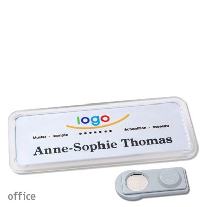 Naambadges office quick-print magneet smag® magneet | null | 75 x 27 mm