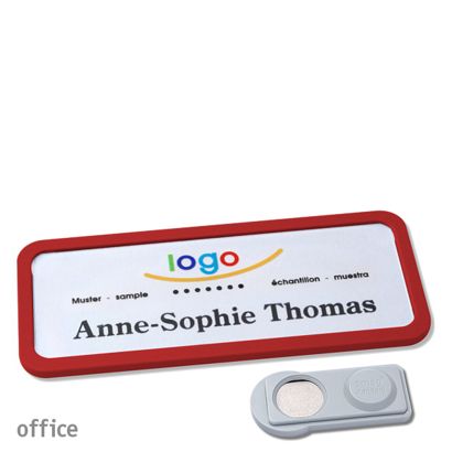 Naambadges office quick-print magneet smag® magneet | null | 75 x 27 mm