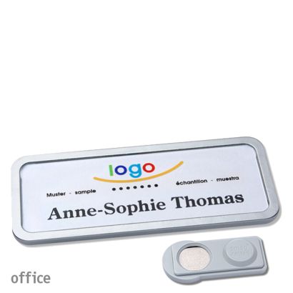 Naambadges office quick-print magneet smag® magneet | null | 75 x 27 mm