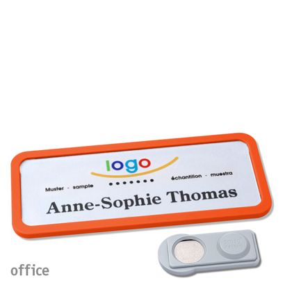 Naambadges office quick-print magneet smag® magneet | null | 75 x 27 mm