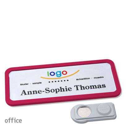 Naambadges office quick-print magneet smag® magneet | null | 75 x 27 mm
