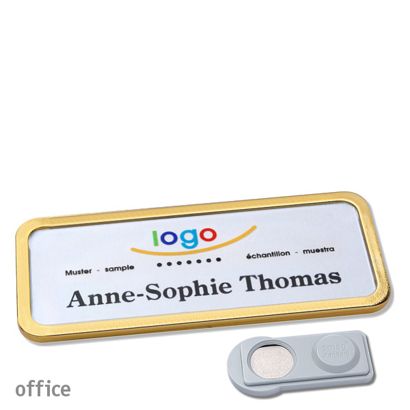 Naambadges office quick-print magneet smag® magneet | null | 75 x 27 mm