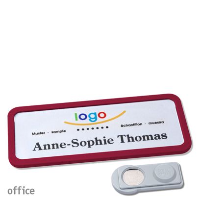 Naambadges office quick-print magneet smag® magneet | null | 75 x 27 mm